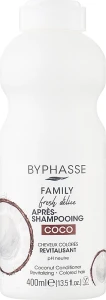 Byphasse Кондиционер для окрашенных волос с кокосом Family Fresh Delice Conditioner