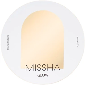 Кушон-основа для обличчя - Missha Glow Cushion SPF45, 21N - Vanilla