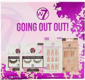 W7 Набор Going Out Out Gift Set (nails/2x24pcs + lashes/2x2pcs)