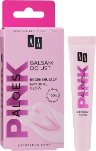 AA Відновлювальний бальзам для губ Pink Aloes Regenerating Natural Glow Lip Balm