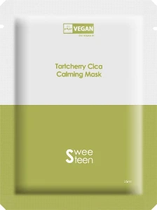 Sweeteen Успокаивающая тканевая маска для лица с центеллой Tartcherry CICA Calming Mask