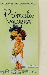 Valobra Мыло, насыщенное жирами, очень нежного действия Primula Bar Soap