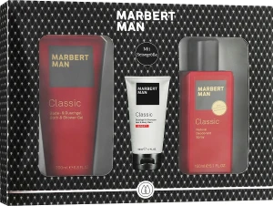 Marbert Набор Man Classic Set (sh/gel/200ml + spray/150ml + wash/50ml)