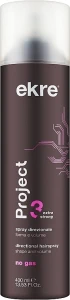 Ekre Лак для волос без газа Project Extra Strong Fix Directional Hairspray, 400ml