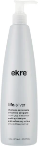 Ekre Шампунь антижелтый для волос Life.Silver Shampoo, 500ml