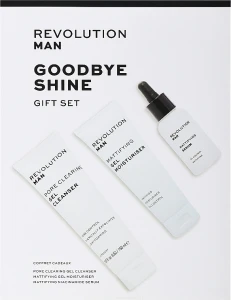 Revolution Skincare Набор Man Goodbye Shine Gift Set (f/ser/30ml + f/clean gel/150ml + f/gel/75ml)