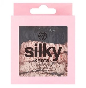 W7 Набор резинок для волос, 6 шт Cosmetics Silky Knots Skinny Silk Original