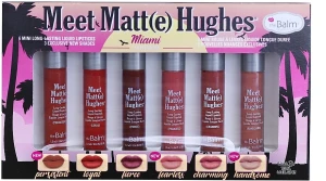 TheBalm Meet Matt(e) Hughes Miami (lipstick/6x1.2ml) Набір