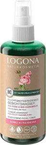 Logona Тонік для обличчя "Троянда та гамамеліс" Bio-Rose & Bio-Hamamelis Moisturising Facial Toner