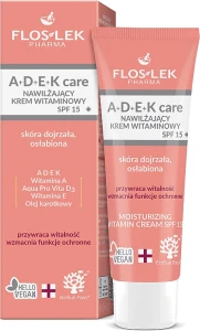 Floslek Зволожувальний вітамінний крем A + D + E + K Care Moisturizing Vitamin Cream SPF 15
