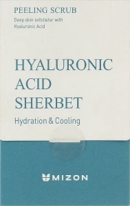 Mizon Пілінг-скраб для обличчя з гіалуроновою кислотою Hyaluronic Acid Sherbet Peeling Scrub