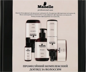 Manelle Комплексный набор с фитокератином и витамином В5, 5 продуктов