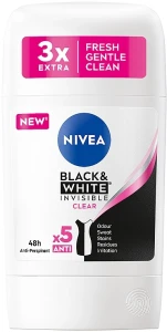 Nivea Антиперспірант-стік "Чорне та Біле. Невидимий" Black & White Invisible Clear