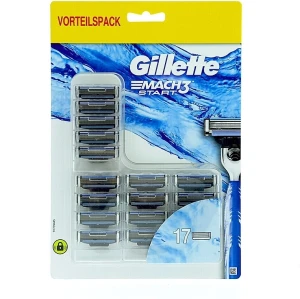 Gillette Сменные кассеты для бритья, 17шт Mach3 Start
