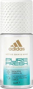 Adidas Дезодорант-антиперспірант кульковий для жінок Active Skin & Mind Pure Fresh Deodorant Roll-On