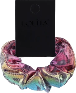 Lolita Accessories Резинка для волос, разноцветная, светоотражающая Holo