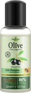 Madis Шампунь для фарбованого волосся з аргановою олією HerbOlive Oil & Argan Oil Hair Shampoo For Coloured Hair (міні)