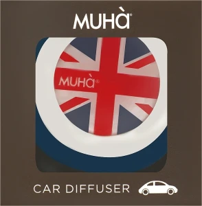 Muha Освежитель воздуха для автомобиля Car Symbol England Blue-Brezza