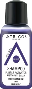 Atricos Шампунь для волосся "Пурпурний активатор" Purple Activator No Yellow Effect Shampoo (міні)