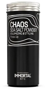 Immortal Порошковый воск для объема и укладки волос Nyc Chaos Sea Salt Powder