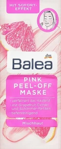Balea Маска для лица с экстрактом грейпфрута Pink Peel-Off