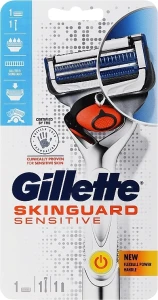 Gillette Бритва з 1 змінною касетою на батарейках SkinGuard Sensitive