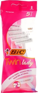 BIC Жіночий станок для гоління Twin Lady", 5 шт.