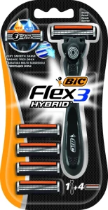 BIC Мужской станок для бритья "Flex", 4 шт.