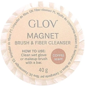 Glov Мыло для чистки косметических принадлежностей "Кофе" Magnet Brush & Fiber Cleanser Coffee