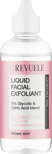 Revuele Рідкий ексфоліант для обличчя Liquid Facial Exfoliant 5% Glycolic + Citric Acid Blend