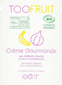 TOOFRUIT Крем для обличчя "Гурман" Gourmet Cream Banana&Fig (пробник)