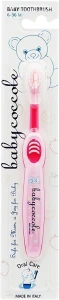 Babycoccole Зубная щетка для детей, розовая, 6-36м Junior Toothbrush