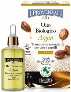 I Provenzali Масло для лица и волос Argan Organic Face Hair Oil