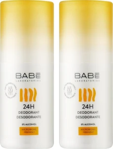 BABE Laboratorios Набір дезодорантів "24 години захисту" з пребіотиком Sensitive (deo/2x50ml)