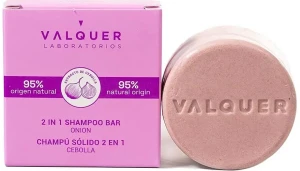 Valquer Твердий шампунь-кондиціонер для волосся з екстрактом цибулі 2 In 1 Shampoo Bar Onion