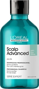L'Oreal Professionnel Профессиональный очищающий шампунь для склонных к жирности волос Scalp Advanced Anti-Oiliness Shampoo
