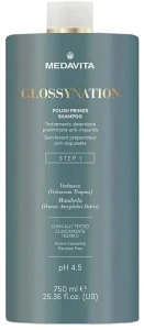 Medavita Шампунь подготовительный, для ламинирования "Шаг 1" Glossynation Polish Primer Shampoo Step 1