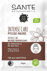 Sante Питательная маска с маслом ши и алоэ Intense Care Nourishing Mask Shea Butter & Aloe Vera
