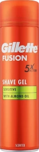 Gillette Гель для гоління для чутливої шкіри з мигдальною олією Fusion Shave Gel Sensitive With Almond Oil