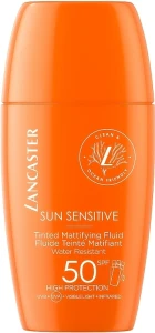 Lancaster Відтінковий матувальний флюїд для обличчя Sun Sensitive Tinted Mattifying Fluid SPF50