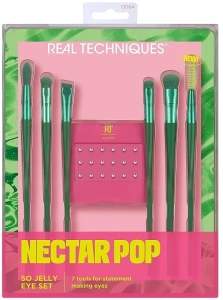 Real Techniques Набор Nectar Pop So Jelly Eye Set (brush/6pcs + rhineston/18pcs)