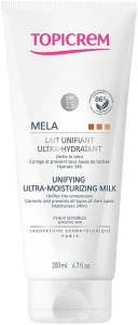 Topicrem Ультразволожувальне молочко для тіла Mela Unifying Ultra-Moisturizing Milk SPF 15