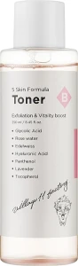 Village 11 Factory Відлущувальний тонер для обличчя Skin Formula Toner B Exfoliation & Vitality