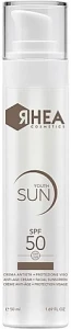 Rhea Cosmetics Антивіковий сонцезахисний крем для обличчя YouthSun SPF50 Anti-Age Cream Facial Sunscreen