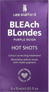 Lee Stafford Тонирующее средство для мгновенной нейтрализации желтого оттенка Ice Purple Toning Cool Shots