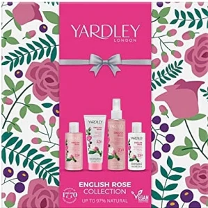 Yardley Набор English Rose Collection (sh/gel/100ml + b/lot/100ml + spray/100ml + h/cr/50ml)