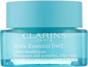 Clarins Денний крем для нормальної та сухої шкіри обличчя Hydra-Essentiel Moisturizes And Quenches Silky Cream Normal To Dry Skin