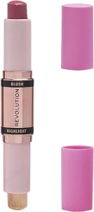 Makeup Revolution Blush & Highlight Stick Румяна и хайлайтер в стике