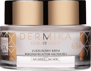 Dermika Крем для обличчя "Реконструктор молодості" Luxury Gold 24K Total Benefit Luxury Youth Reconstructor Cream 65+