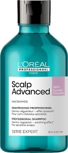 L'Oreal Professionnel Професійний дерморегулюючий заспокійливий шампунь для чутливої шкіри голови Scalp Advanced Niacinamide Dermo-Regulator Shampoo